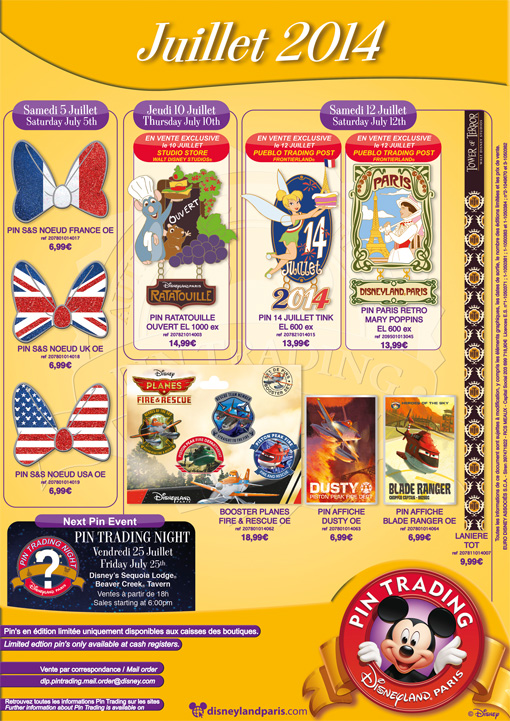 affiche pin's juillet 2014