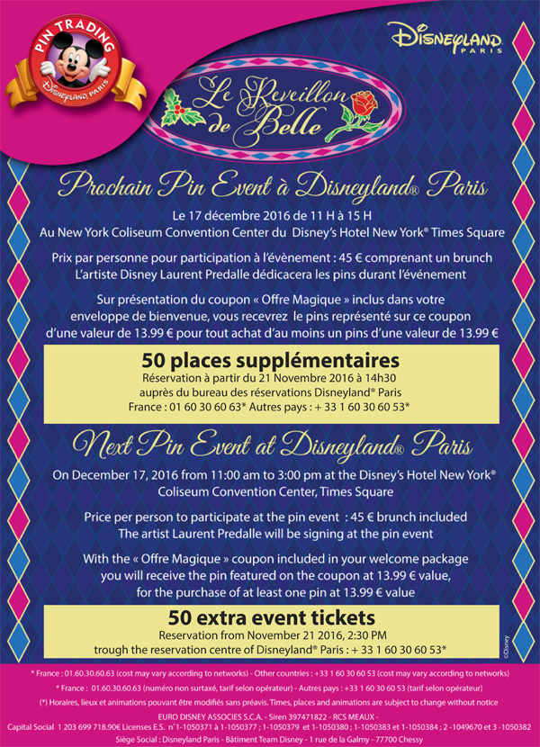 pin trading event décembre 2016