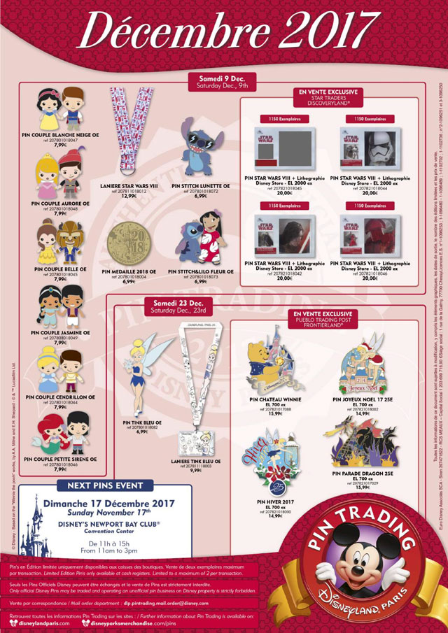affiche pin's décembre 2017