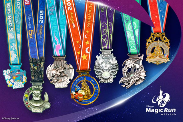 médailles rundisney