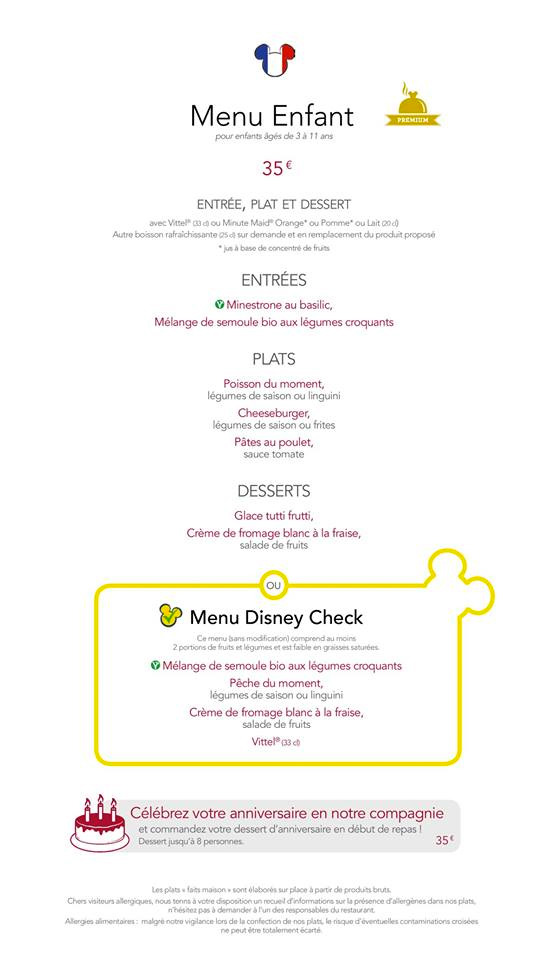 menu café mickey