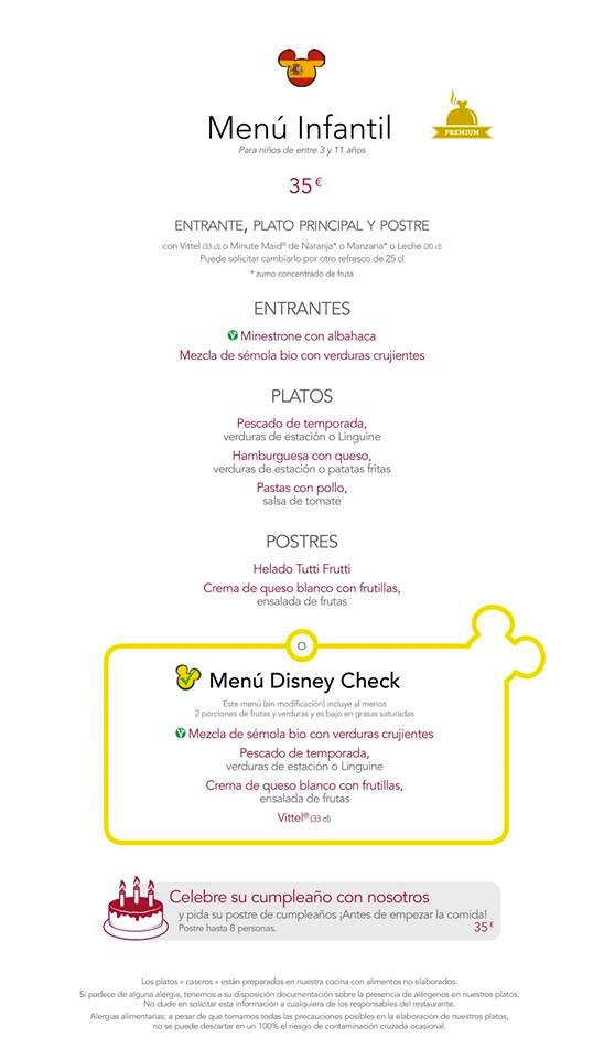 menu café mickey