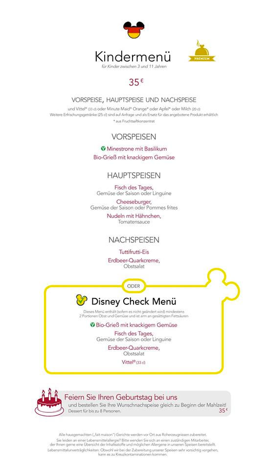 menu café mickey