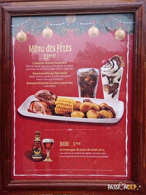 menu noël lucky nugget saloon