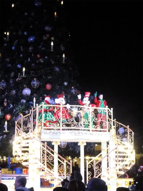 illumination du sapin de noël