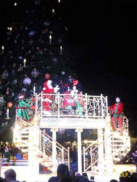 illumination du sapin de noël