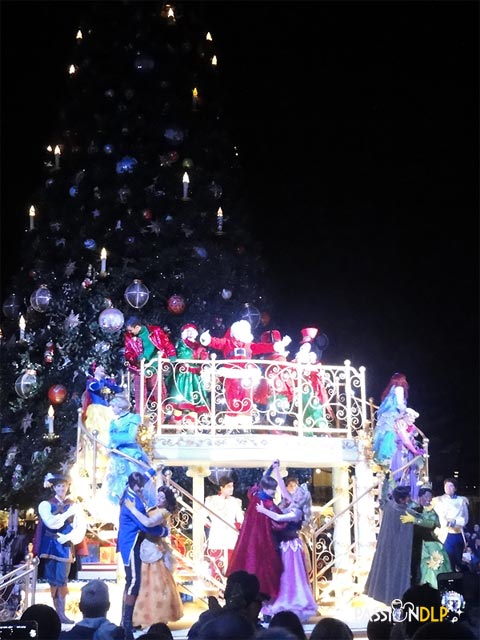 illumination du sapin de noël