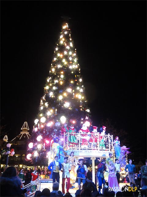 illumination du sapin de noël