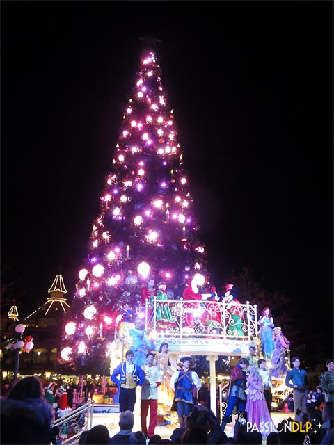illumination du sapin de noël