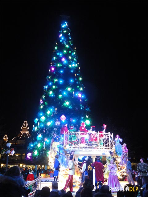 illumination du sapin de noël