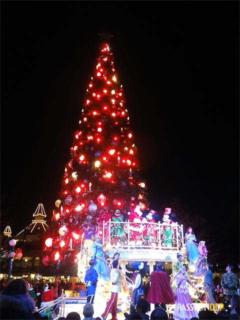 illumination du sapin de noël