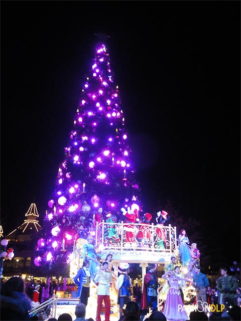 illumination du sapin de noël