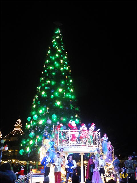 illumination du sapin de noël
