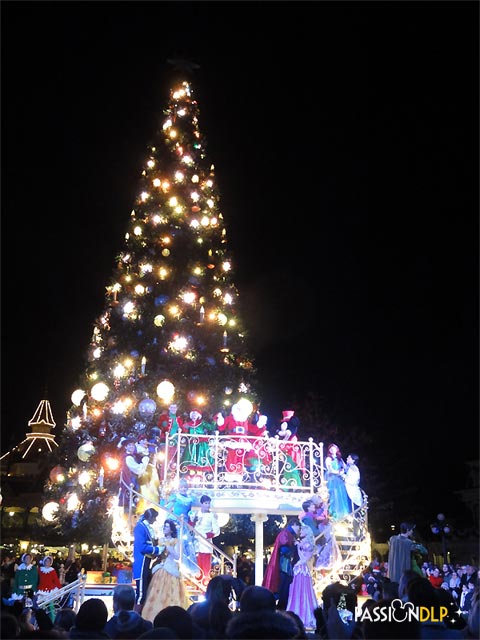 illumination du sapin de noël