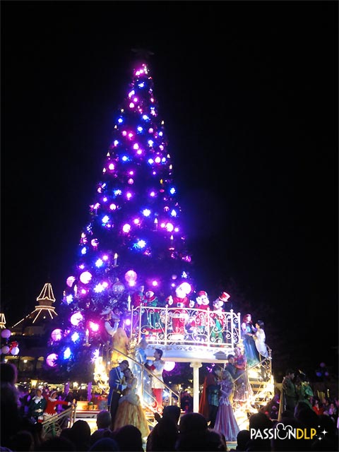 illumination du sapin de noël