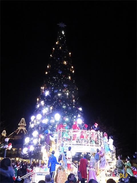 illumination du sapin de noël