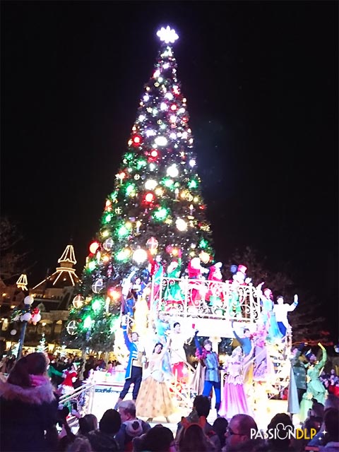 illumination du sapin de noël
