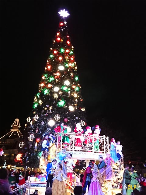illumination du sapin de noël