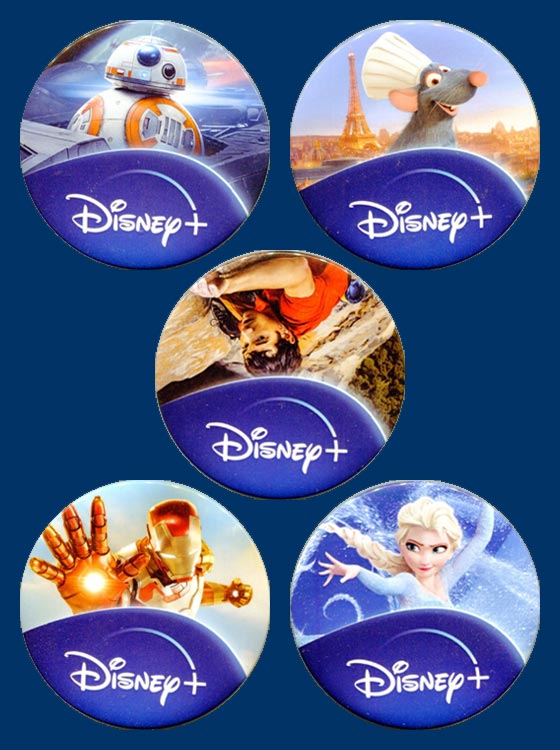 badges disney +