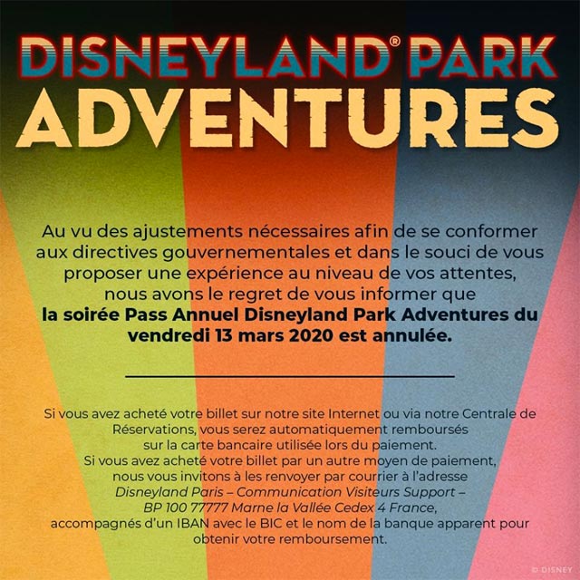 annulation soirée pa
