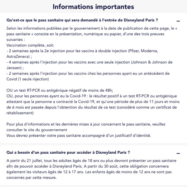 pass sanitaire