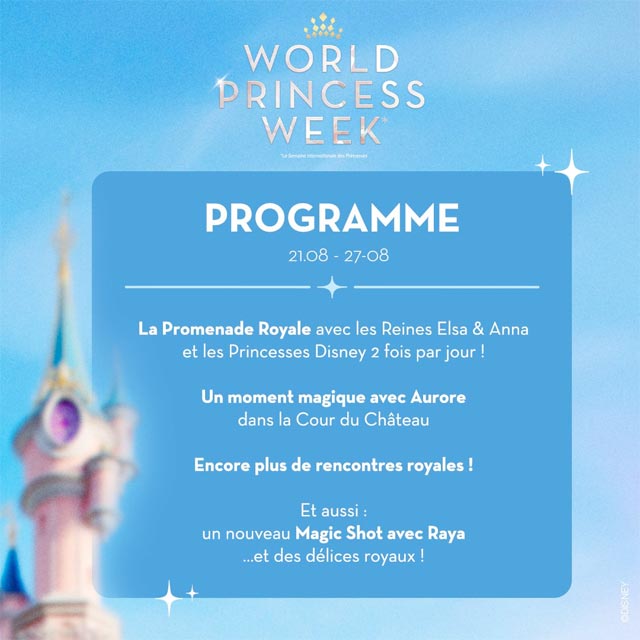 programme semaine des princesses