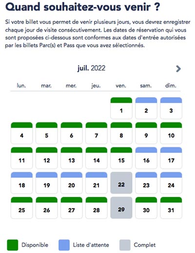 liste attente pass annuel