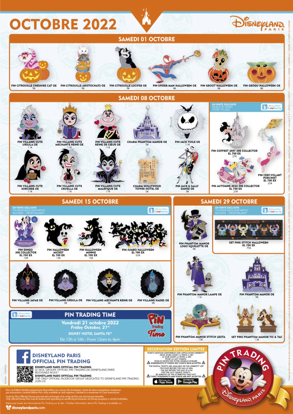 Calendrier Saisons, Disneyland Pass, fermetures Disneyland Paris