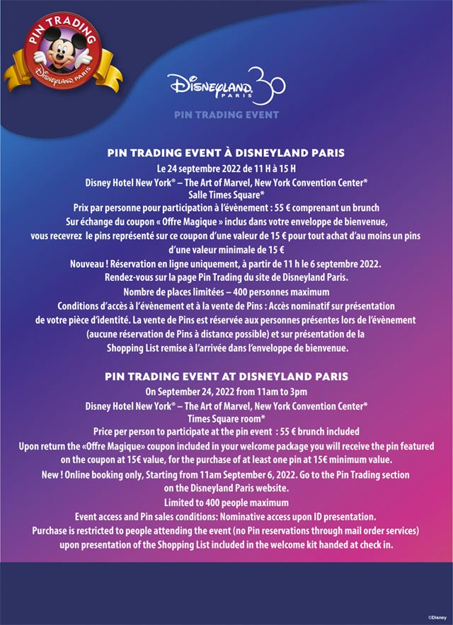 pin trading event