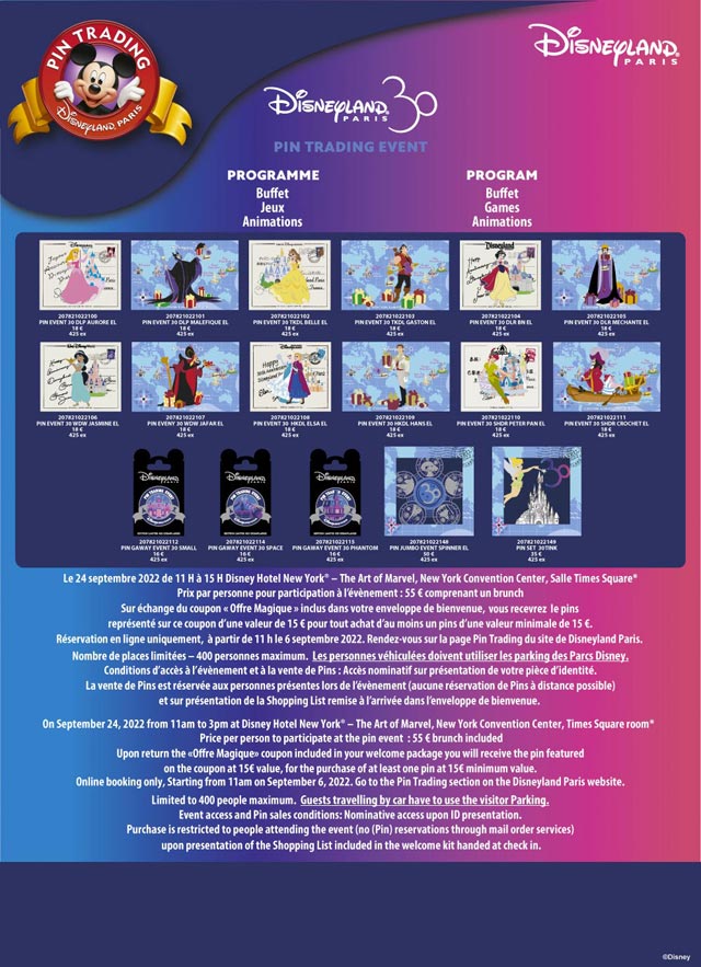 pin trading event