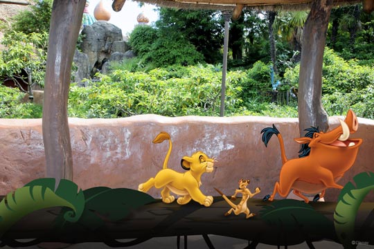 Simba, Timon et Pumbaa