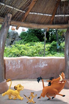 Simba, Timon et Pumbaa