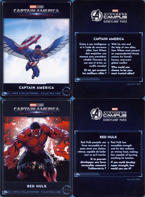cartes captain america : brave new world