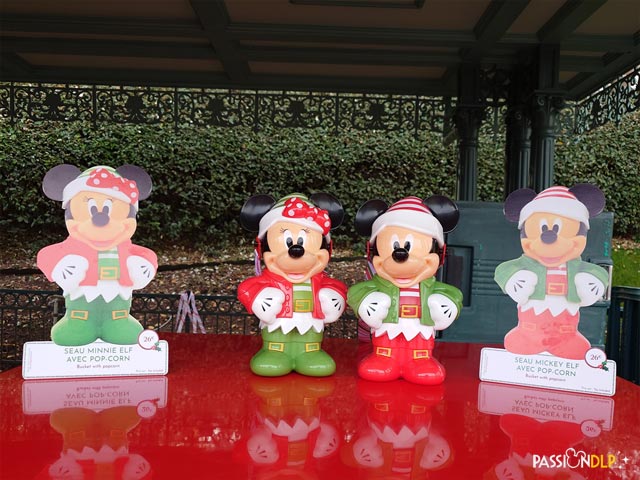 seaux pop-corn noël