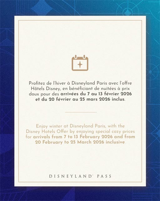 offre hôtel Disney