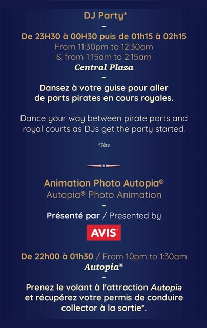 programme soirée 11/09/26