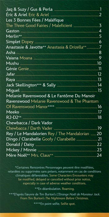 Programme de la soirée du 5 décembre 2025