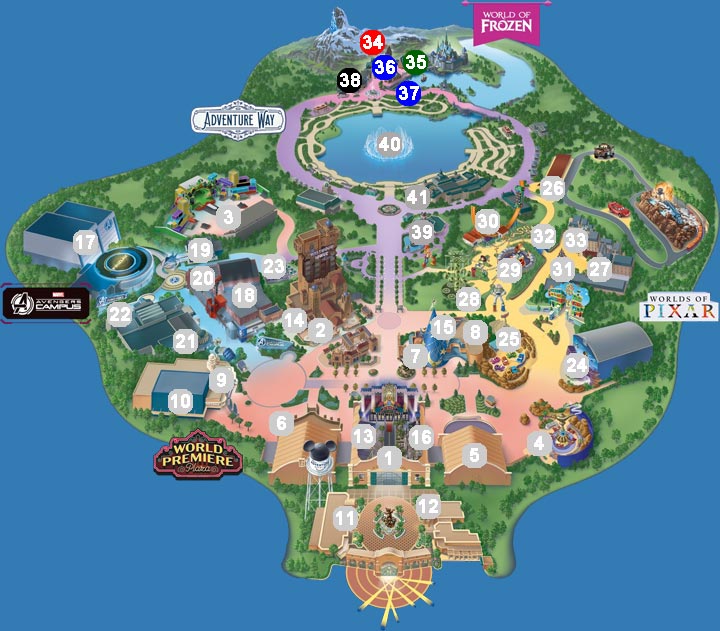 plan le monde de la reine des neiges